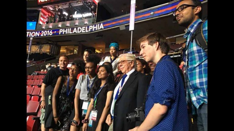Philly youth news team covers convention