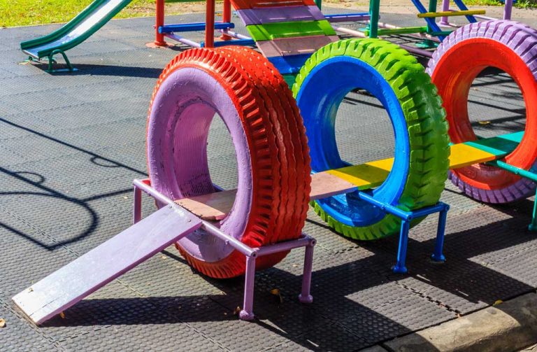 The case of recycling tires for school playgrounds