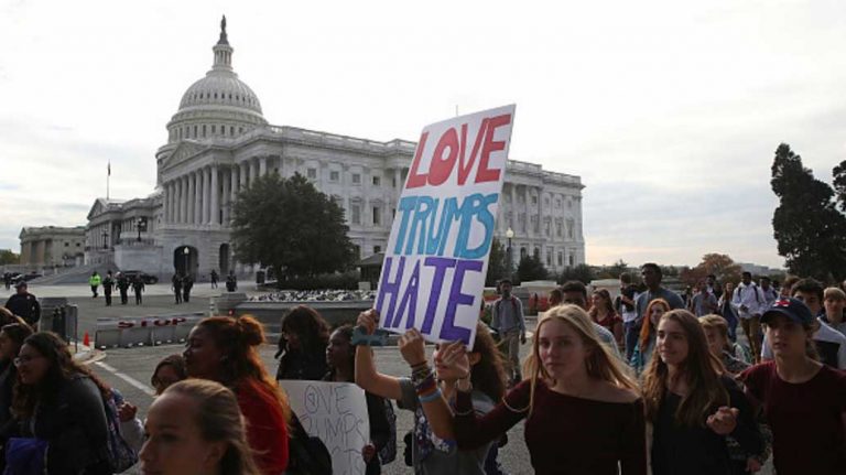 Montgomery Co. students walk out over Trump