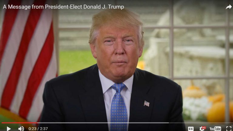Trump briefly lays down initial plans