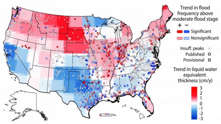 Risk of flood changing in many US regions