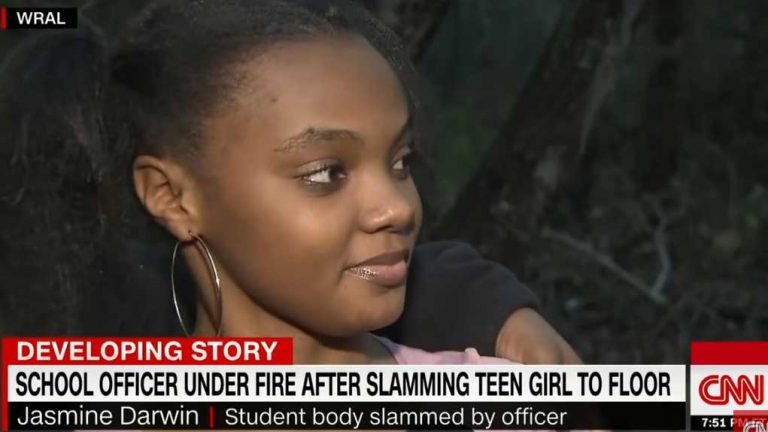 Concussion for N.C. student body-slammed by cop