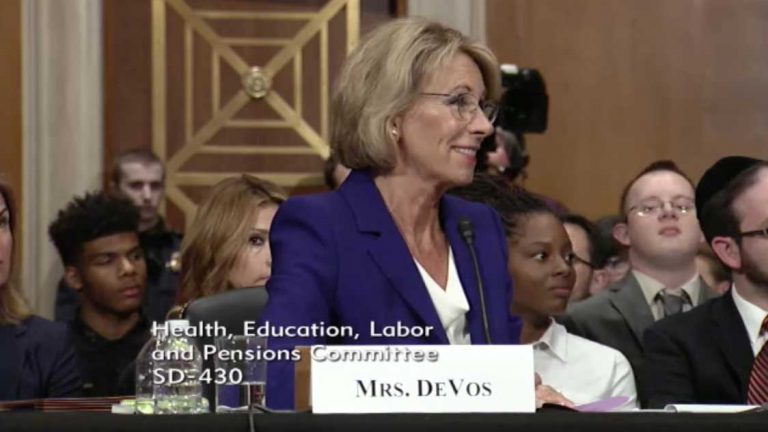 Senate confirms Trump’s pick for ed. sec’y