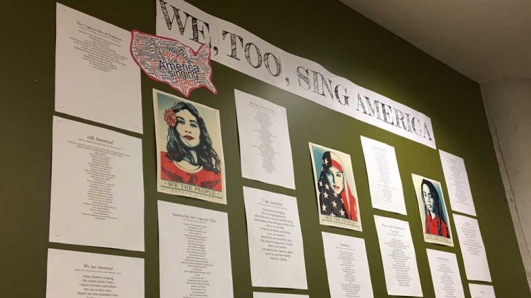 We sing America through the mic of poetry