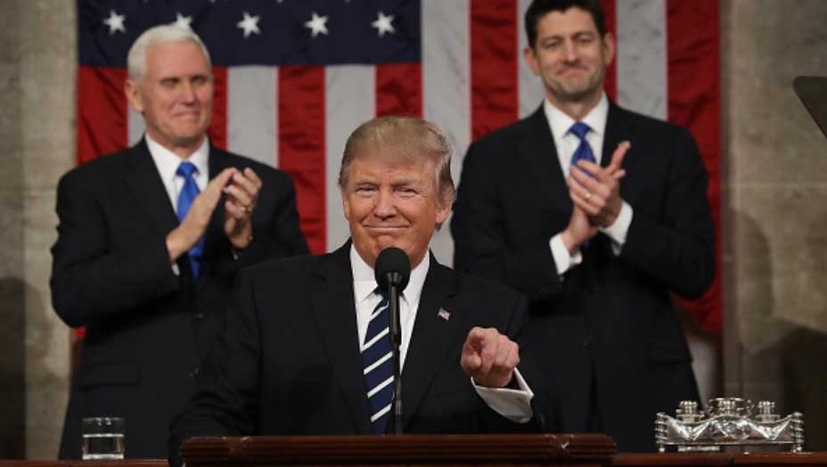 Trump addresses Congress for the 1st time