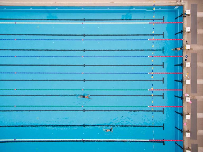 Public can often use school facilities: track, pool, etc.