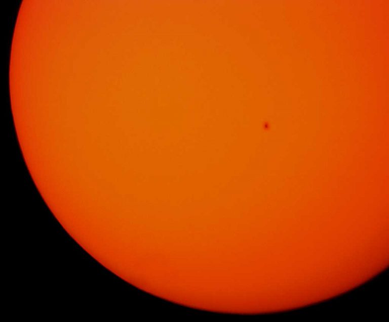 Confirming sunspots, 14 days before US eclipse