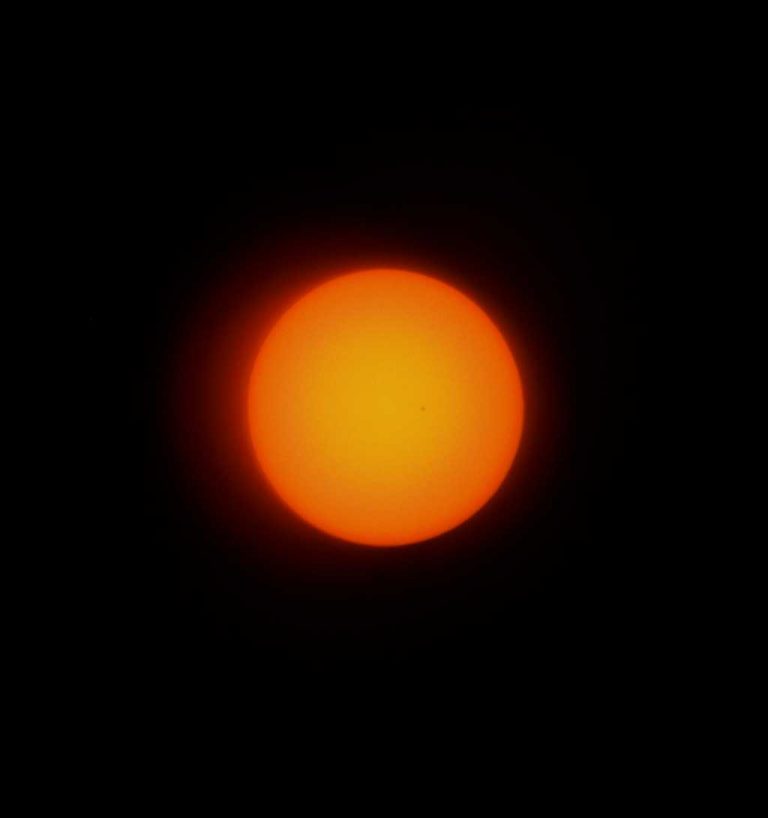 Sunspot seen at E minus 15 days