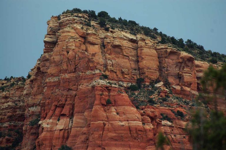 Red rock layers of Sedona show natural history