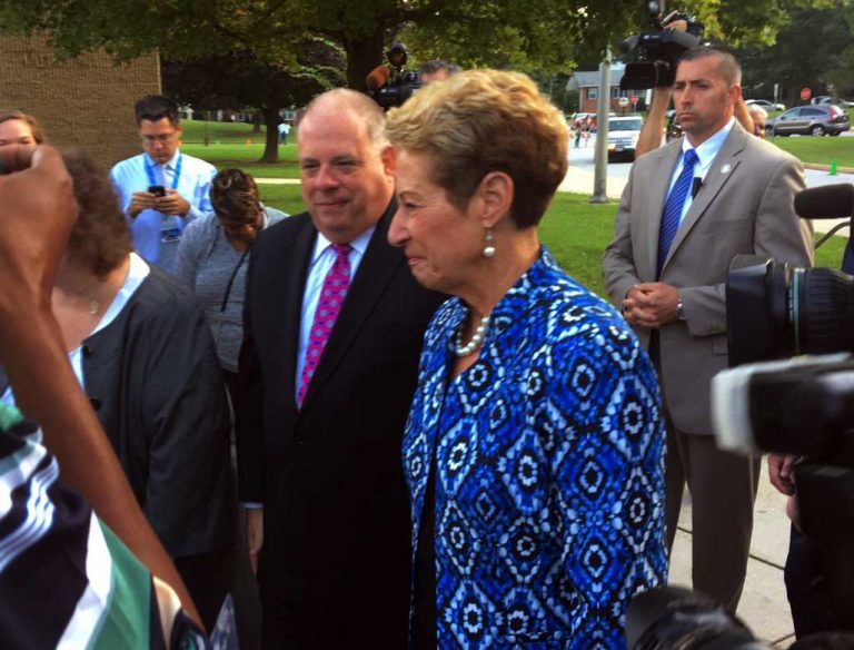 Gov. joins state supt. on 1st day of school in Md.
