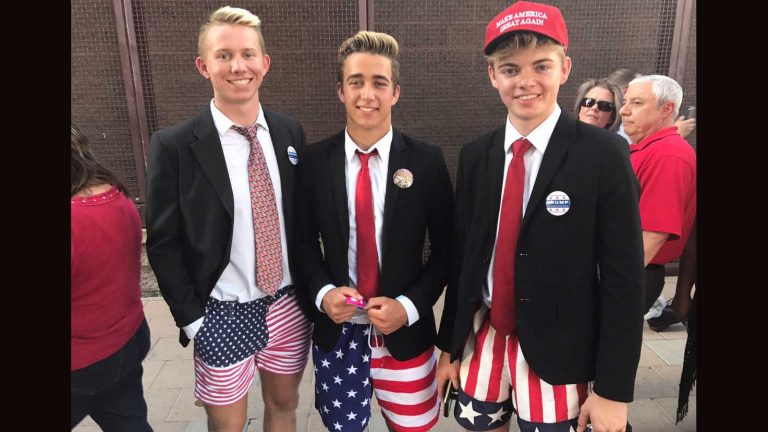Students’ pic goes viral from Trump rally
