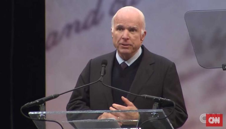 John McCain receives Liberty Medal