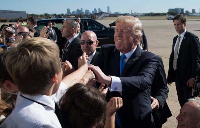 In Dallas, Trump announces release of J.F.K. files