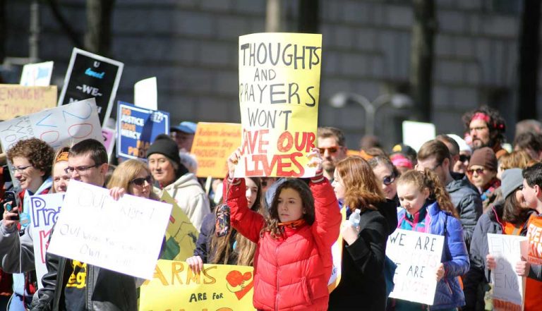 Student-led marches about guns sweep the nation