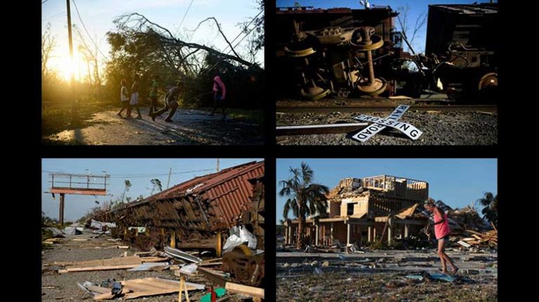 Michael splinters homes, uproots trees, upends lives