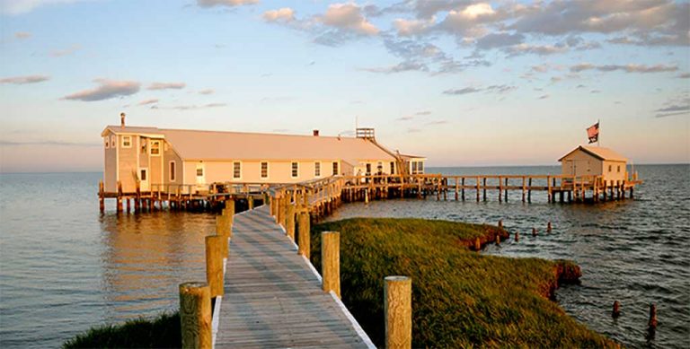 Fox Island disappears in the Chesapeake