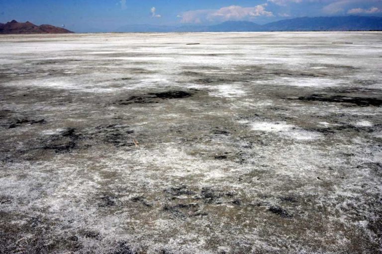 Great Salt Lake’s fragile future emerges from the mud
