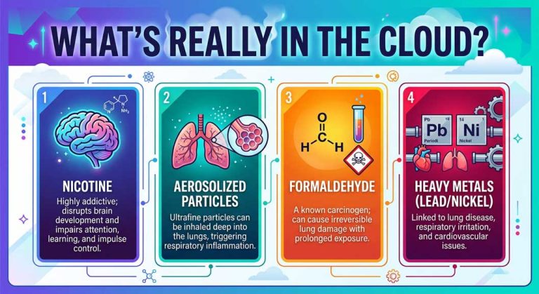 Straws, ping pong balls reveal invisible harm of vaping