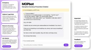Memphis Chatbot Could Save Lives in Overdose Situations